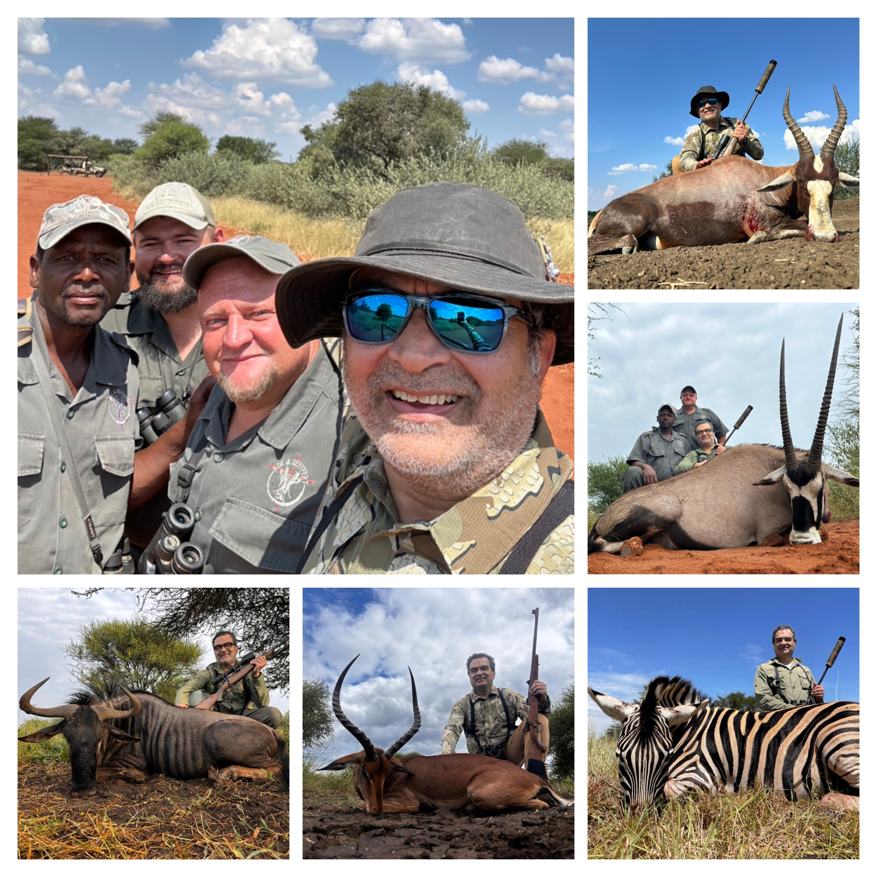 Plains-game hunting in the Thabazimbi bushveld, Limpopo, South Africa, February 2026. Kudu, impala, blesbok, and zebra.